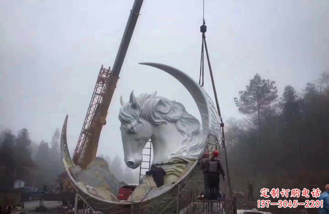 杭州不锈钢月亮雕塑