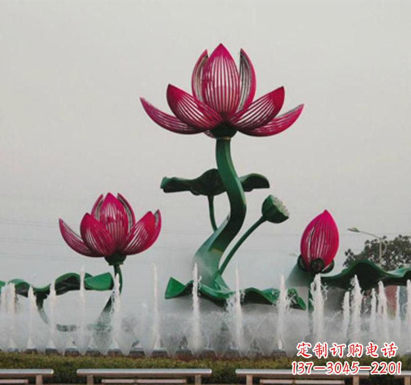 杭州不锈钢莲花雕塑