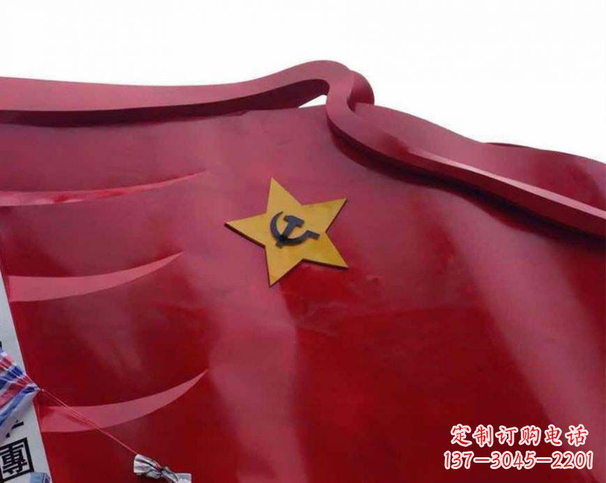 杭州不锈钢党徽雕塑——传承红色基因