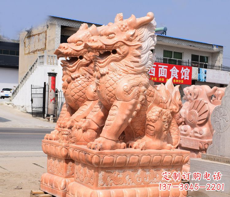 杭州传说中的麒麟雕塑