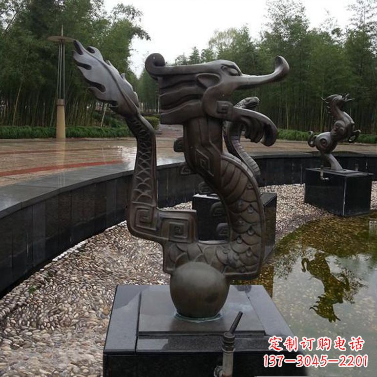 杭州城市喷泉雕塑 铜雕12生肖喷水喷泉