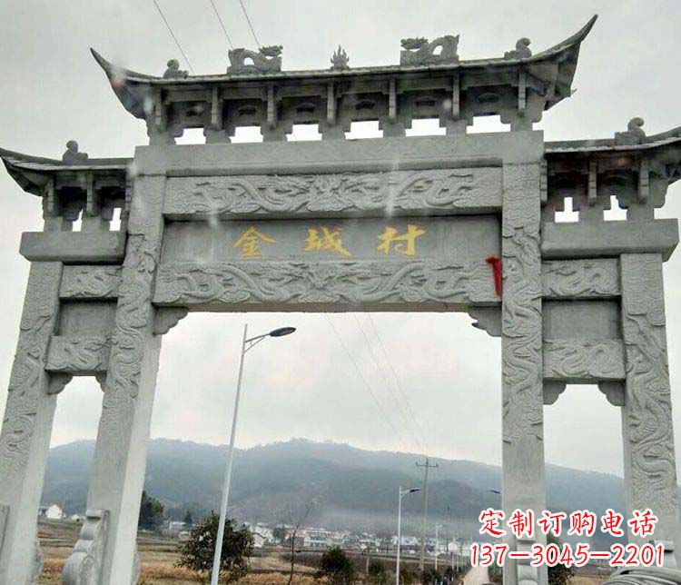 杭州该牌坊雕塑。