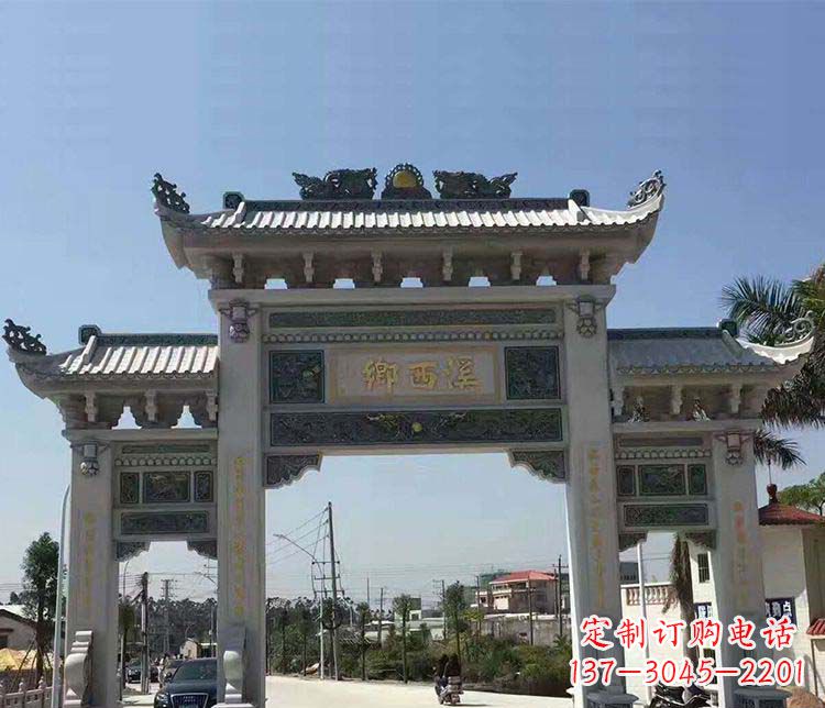 杭州石牌坊雕塑——缅怀深厚的历史情谊