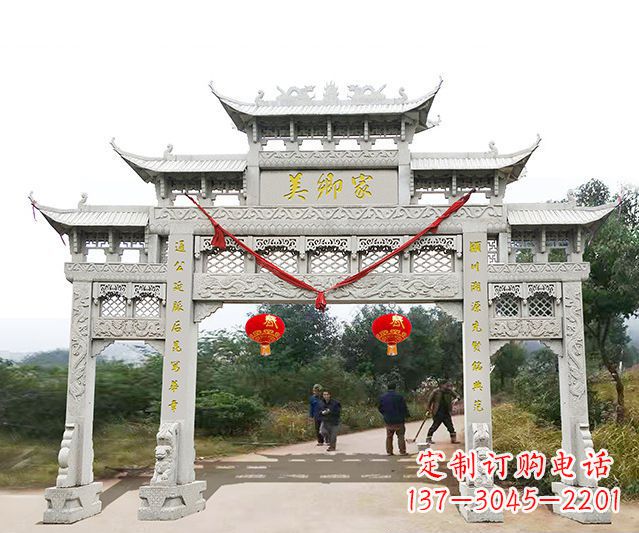杭州牌坊雕塑珍贵的传统文化