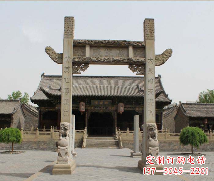 杭州大理石牌楼雕塑——艺术精粹