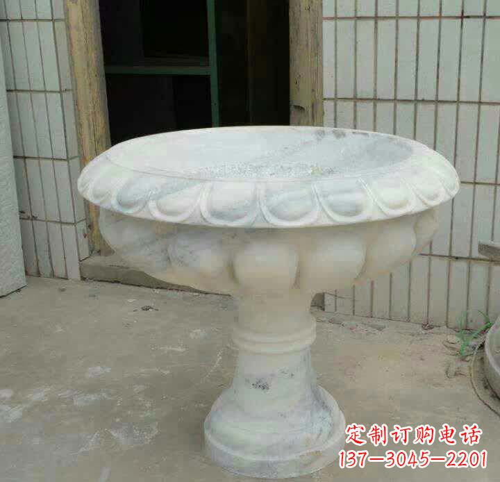 杭州大理石花盆雕塑精美绝伦,艺术风采