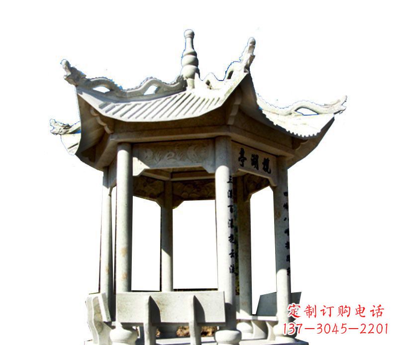 杭州大理石凉亭石雕,历史韵味浓郁
