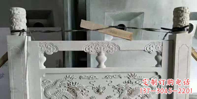 杭州大理石龙浮雕栏板1