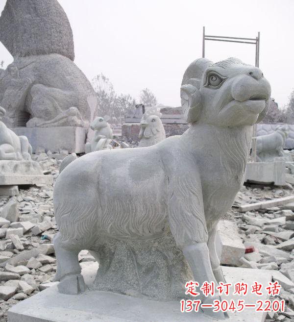 杭州大理石羊雕塑 (2)