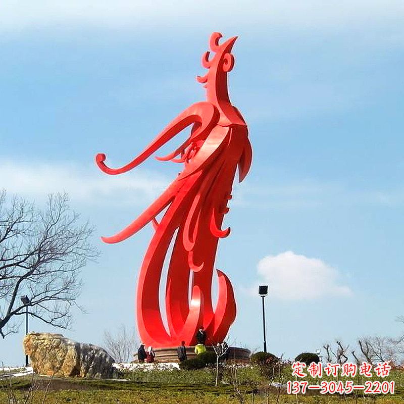 杭州凤凰不锈钢雕塑,增添景区魅力