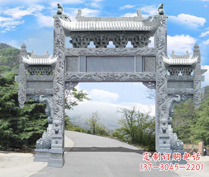 杭州精美牌坊雕塑