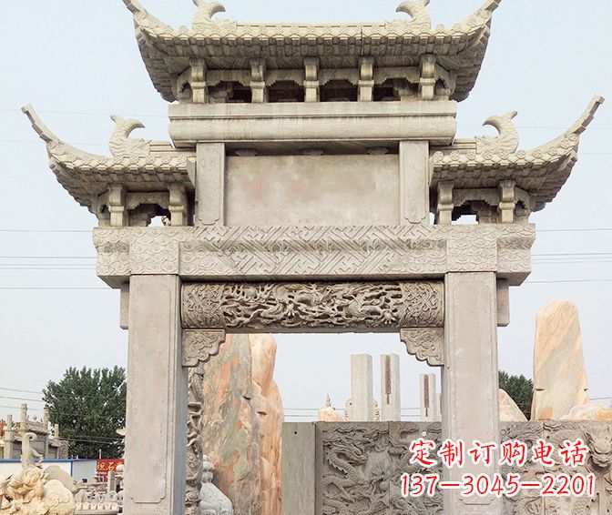 杭州特色大理石牌坊石雕