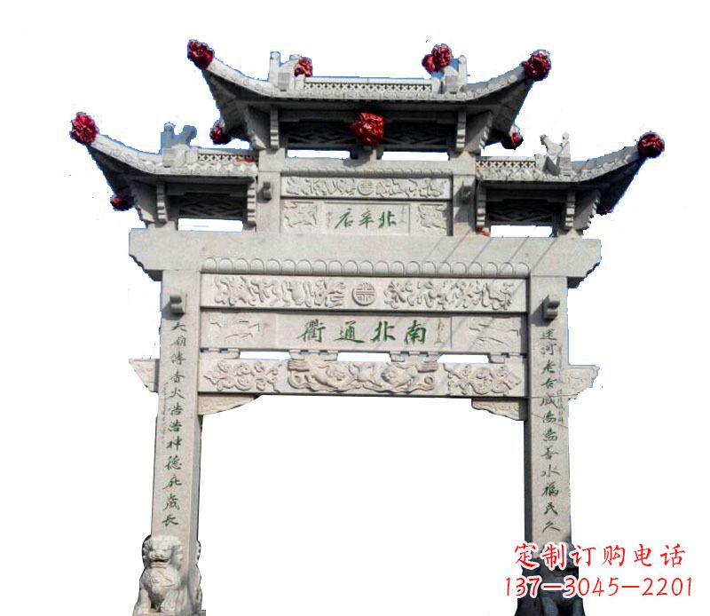 杭州精美石牌坊雕塑