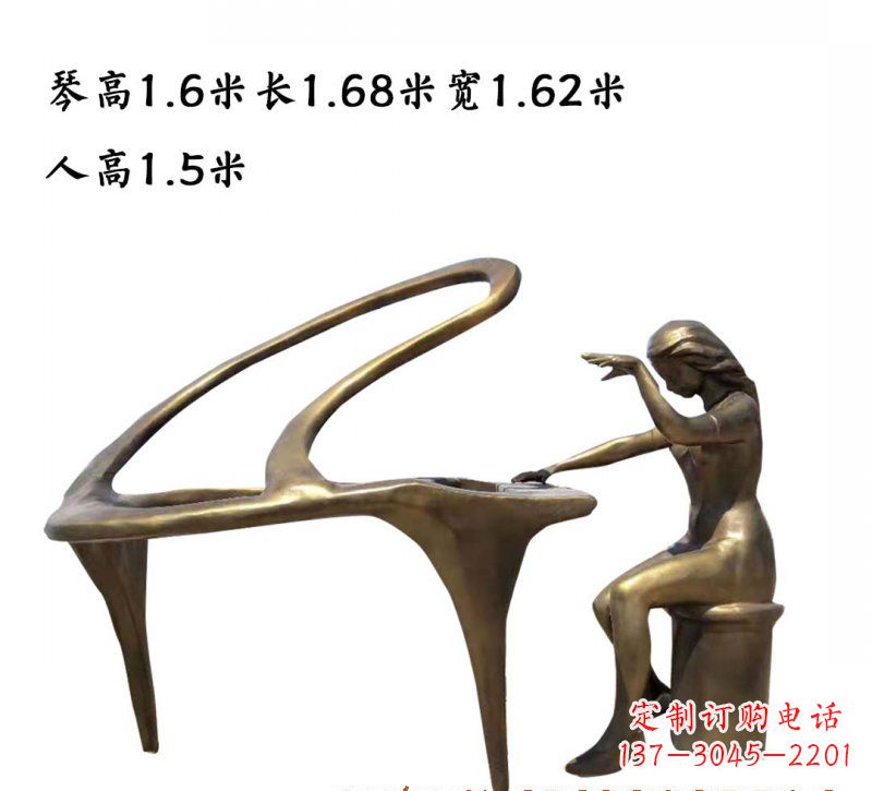 杭州钢琴铜雕传承艺术美的巅峰之作