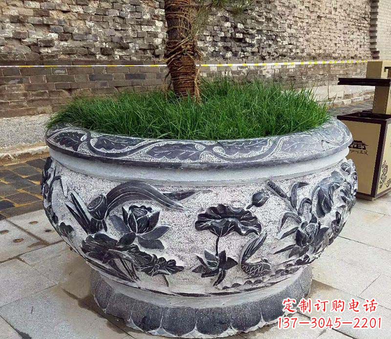 杭州精美花盆雕塑,点亮你的道路景观