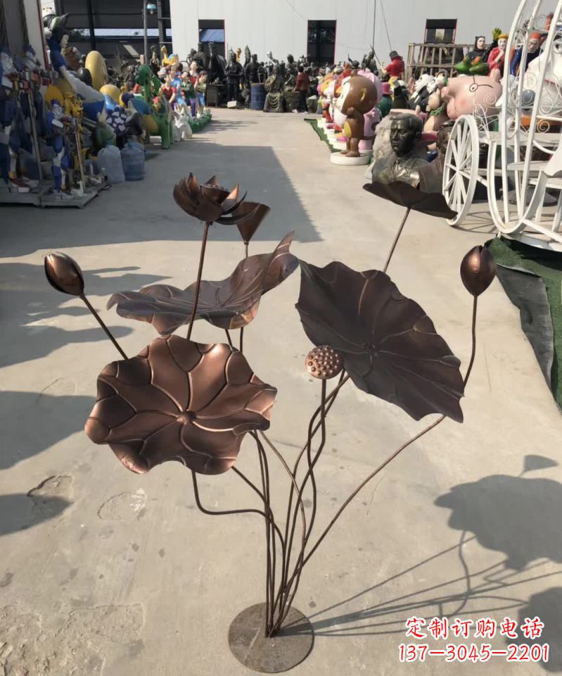 杭州精美锻铜荷花雕塑