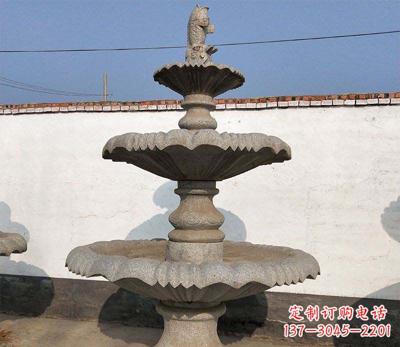 杭州多层石质喷泉雕塑