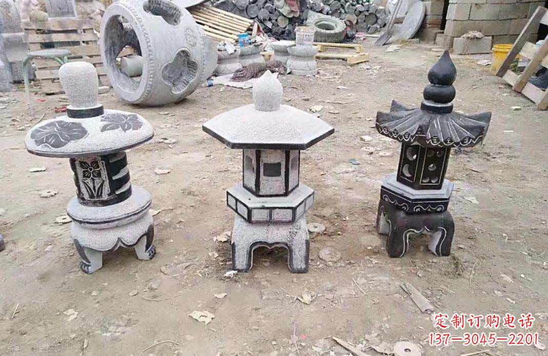 杭州传统仿古石灯雕塑