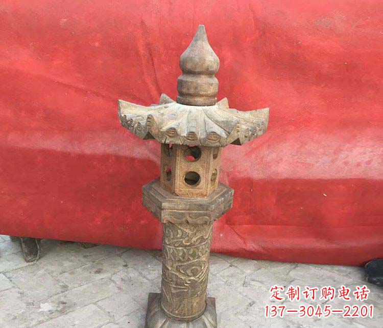 杭州传统风格石灯雕塑