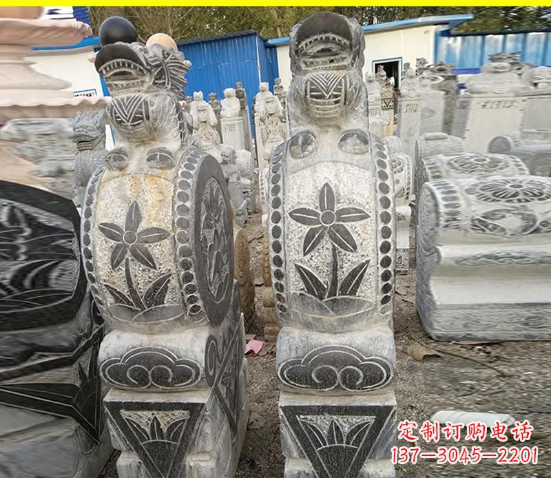 杭州仿古石门墩雕塑,传承历史文化