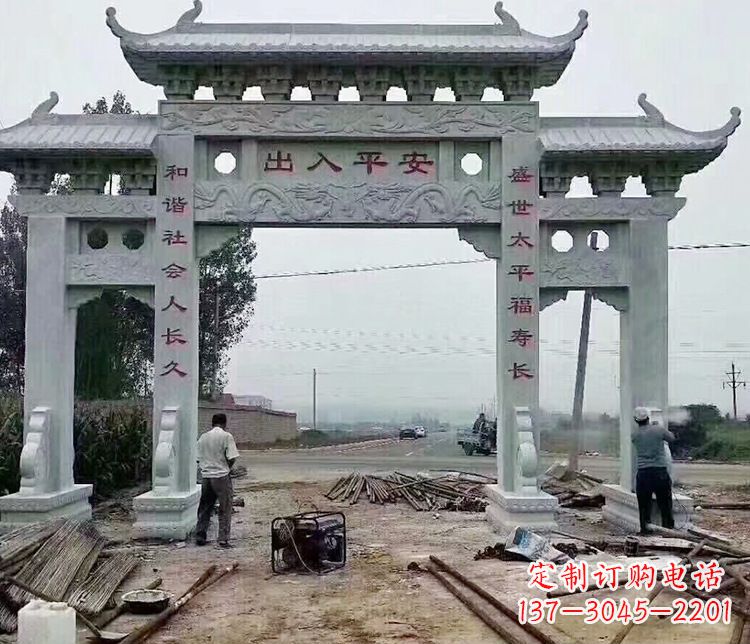 杭州仿古石牌坊石雕