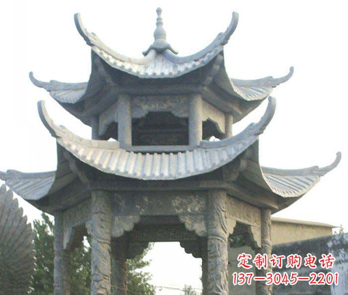 杭州仿古双层石雕凉亭