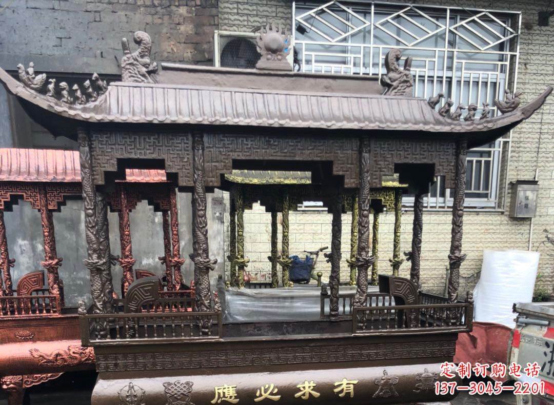 杭州精美仿古铜香炉雕塑
