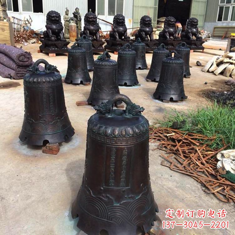 杭州手工精美的铜钟雕塑