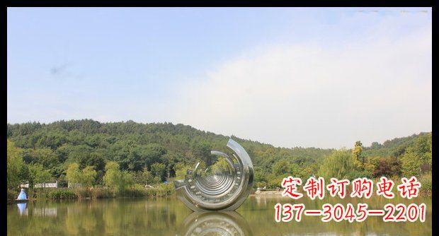 杭州不锈钢圆环景观雕塑