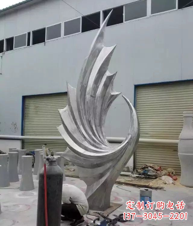 杭州 不锈钢凤凰抽象雕塑