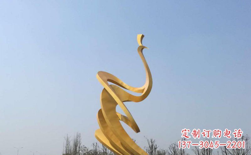 杭州抽象凤凰不锈钢雕塑