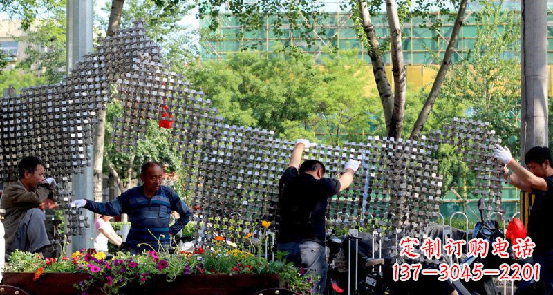 杭州中领雕塑 - 动物抽象不锈钢雕塑