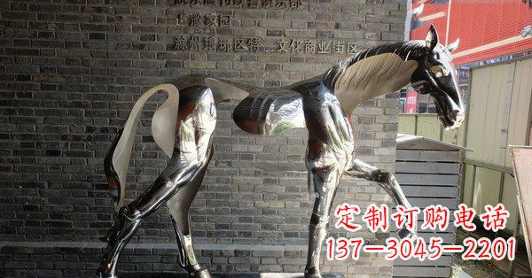 杭州不锈钢抽象马雕塑