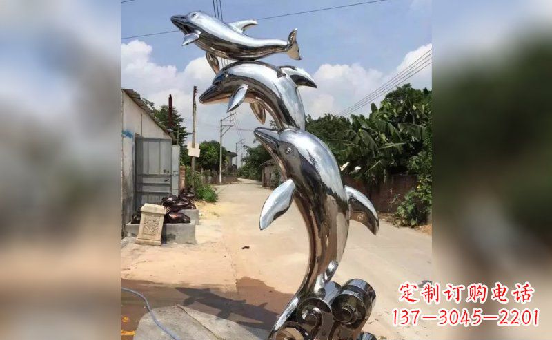 杭州产品名称优雅海豚雕塑