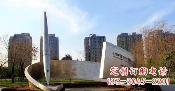 杭州精美且精致的不锈钢钢笔雕塑