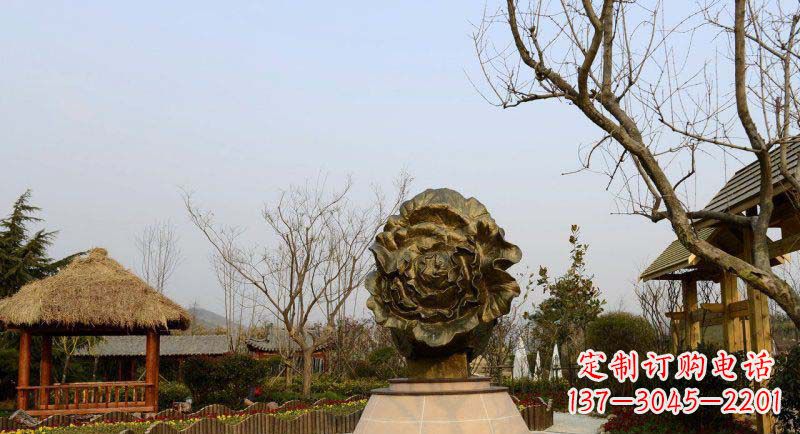 杭州公园大白菜景观铜雕