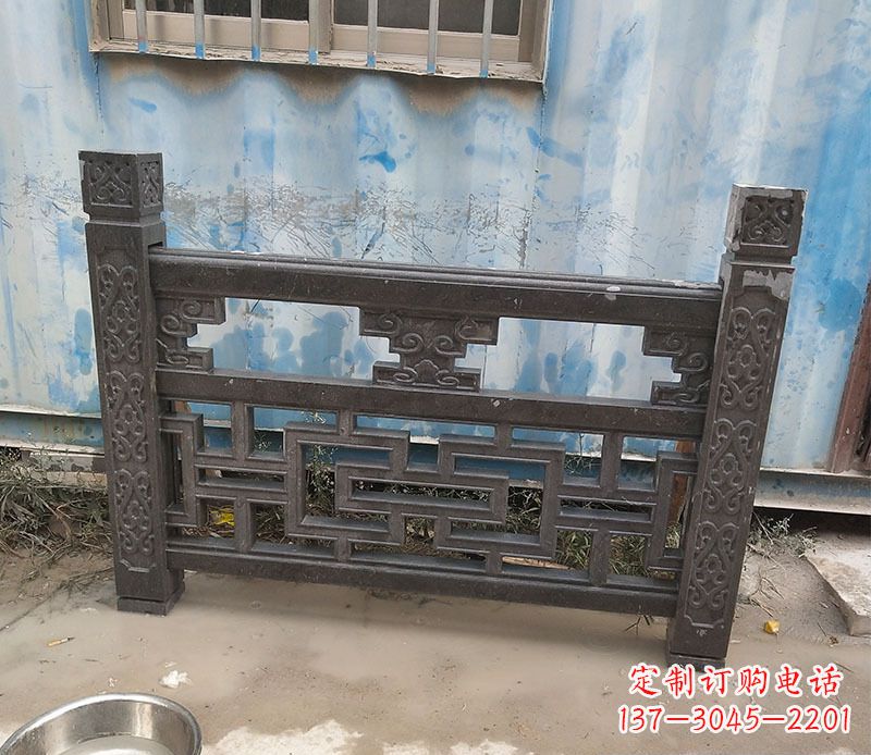 杭州集乐馆大理石栏板雕塑
