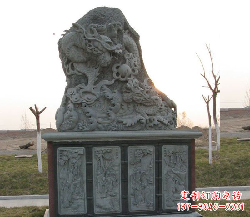 杭州精美的大理石龙雕塑