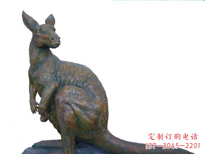 杭州精致工艺铜袋鼠雕塑
