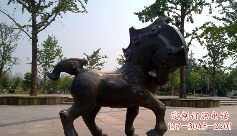 杭州中领雕塑灵动小马铜雕