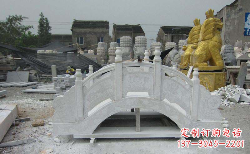 杭州精美的大理石拱桥雕塑