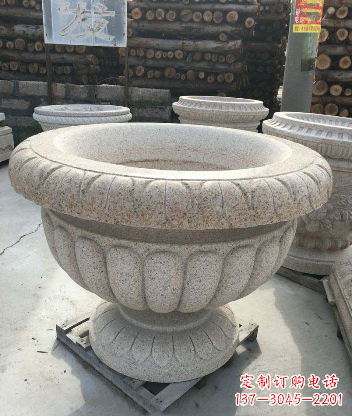 杭州高质量大理石花盆石雕