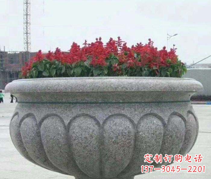 杭州精美大理石花盆雕塑