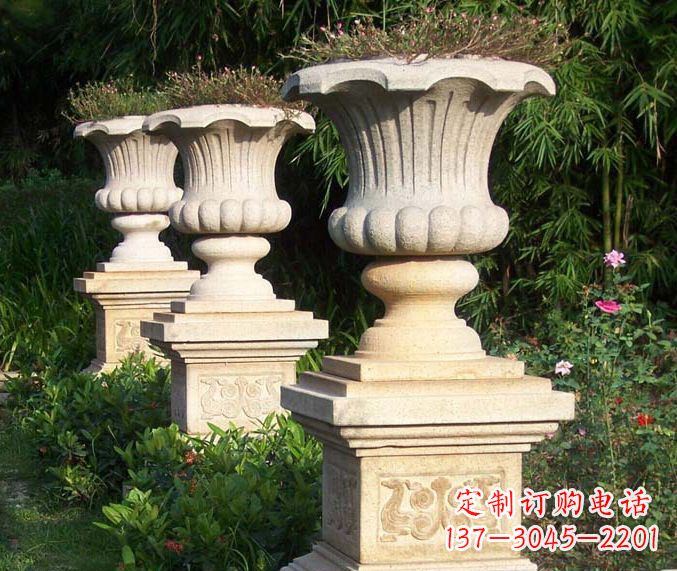 杭州高质量大理石花盆石雕