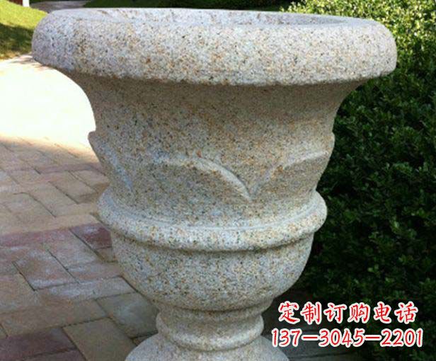 杭州大理石花盆石雕,为您的景观添色彩