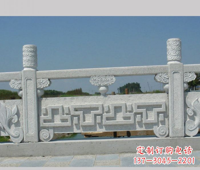 杭州公园景观大理石栏板雕塑