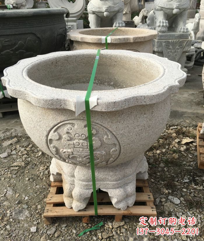 杭州高品质大理石水缸雕塑