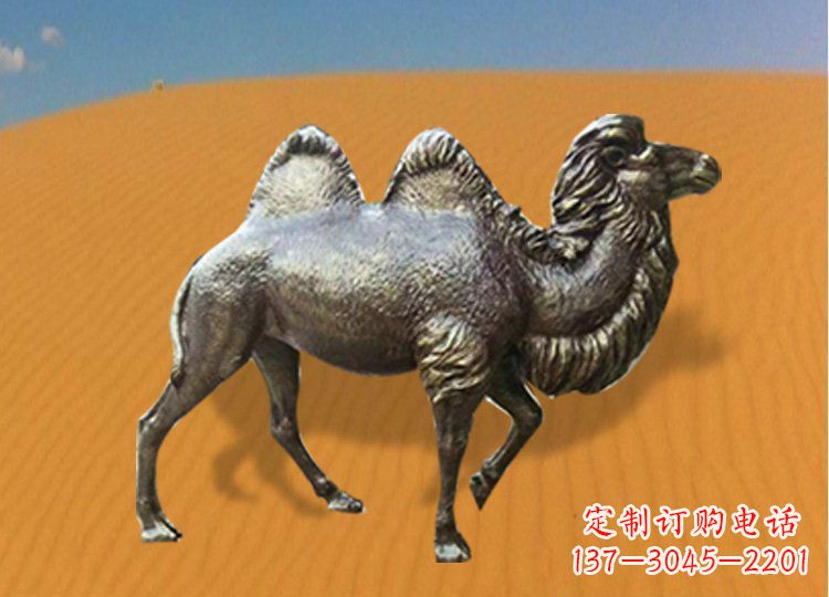杭州公园装饰精美铜骆驼雕塑