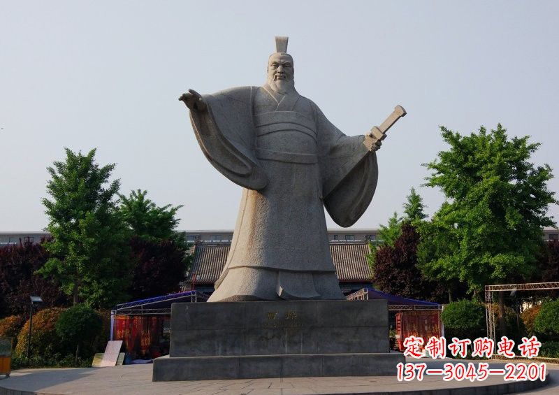杭州超越时空的名人雕塑