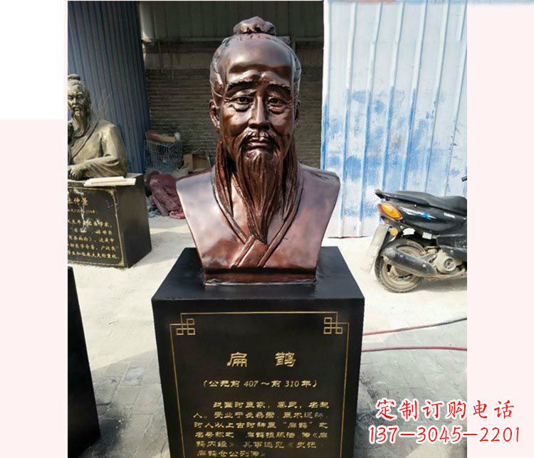 杭州铸造古代名医扁鹊胸像，展现生命的传承之美